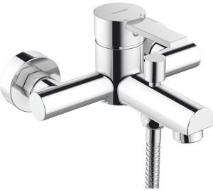 Monomando de baño con kit Cromado Tau 2